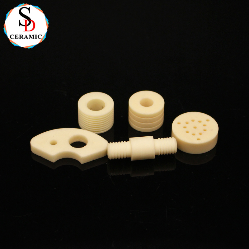 Custom High Precision CNC Machining Alumina Ceramic Parts Machined Engineering Ceramic Accessory