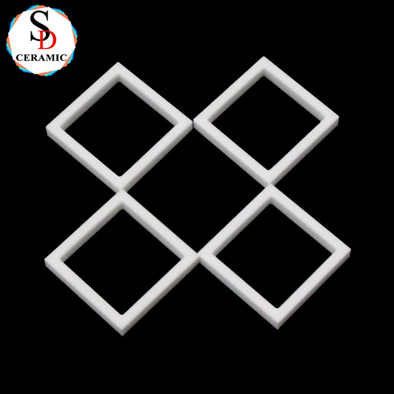 Durable Zirconia Ceramic Ring for High Temperature Insulation Square Ceramic Ring