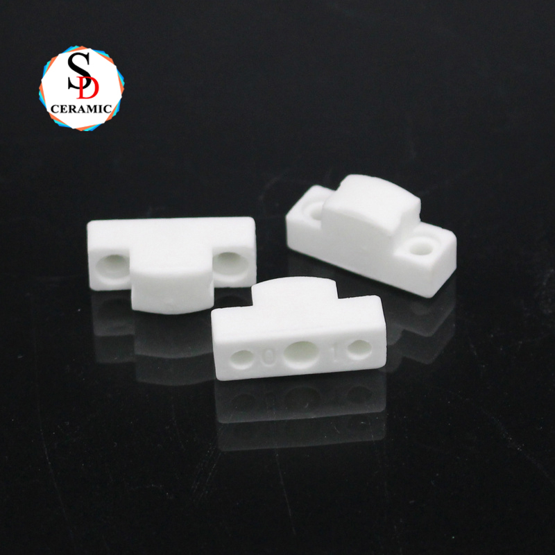 Heat-conducting Porous T-shaped 95 Alumina Ceramic Block Support Customization