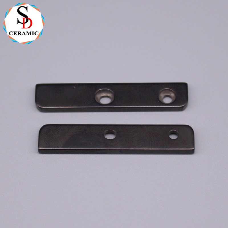 High Abrasion Resistant Silicon Nitride Ceramic Strip Sheet with Double Hole for Precision Applications