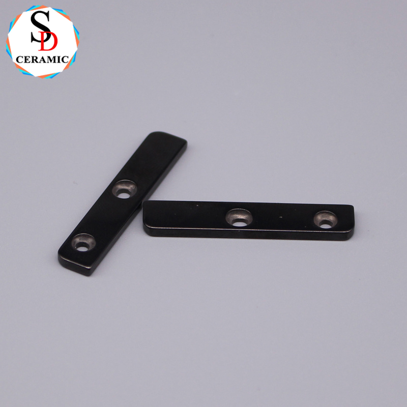 High Abrasion Resistant Silicon Nitride Ceramic Strip Sheet with Double Hole for Precision Applications