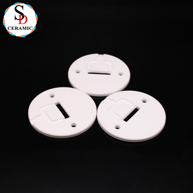 Customized Low Price 95% Alumina Al2o3 Ceramic Spacer Round Plate with Hole