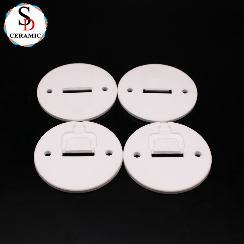 Customized Low Price 95% Alumina Al2o3 Ceramic Spacer Round Plate with Hole