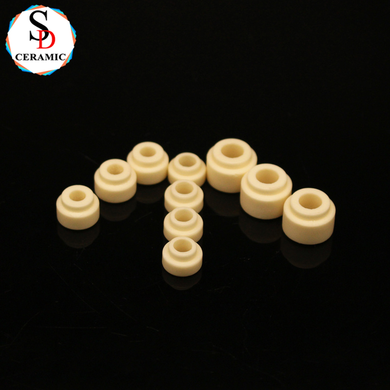 Wear Resistant 99 Alumina Ceramic Head Bead Insulator for Industrial Sensors Electronics