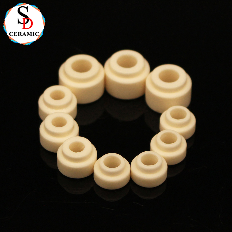 Wear Resistant 99 Alumina Ceramic Head Bead Insulator for Industrial Sensors Electronics