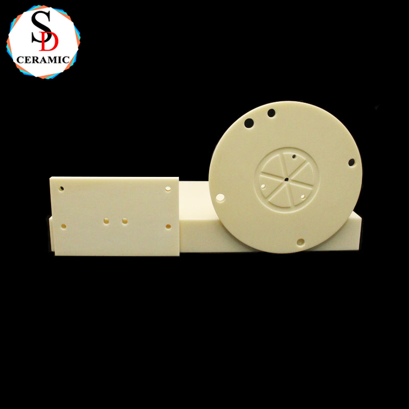 Custom 95 99 Al2o3 Alumina Ceramic Chip Round Plate Alumina Disks