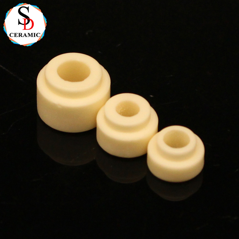Wear Resistant 99 Alumina Ceramic Head Bead Insulator for Industrial Sensors Electronics