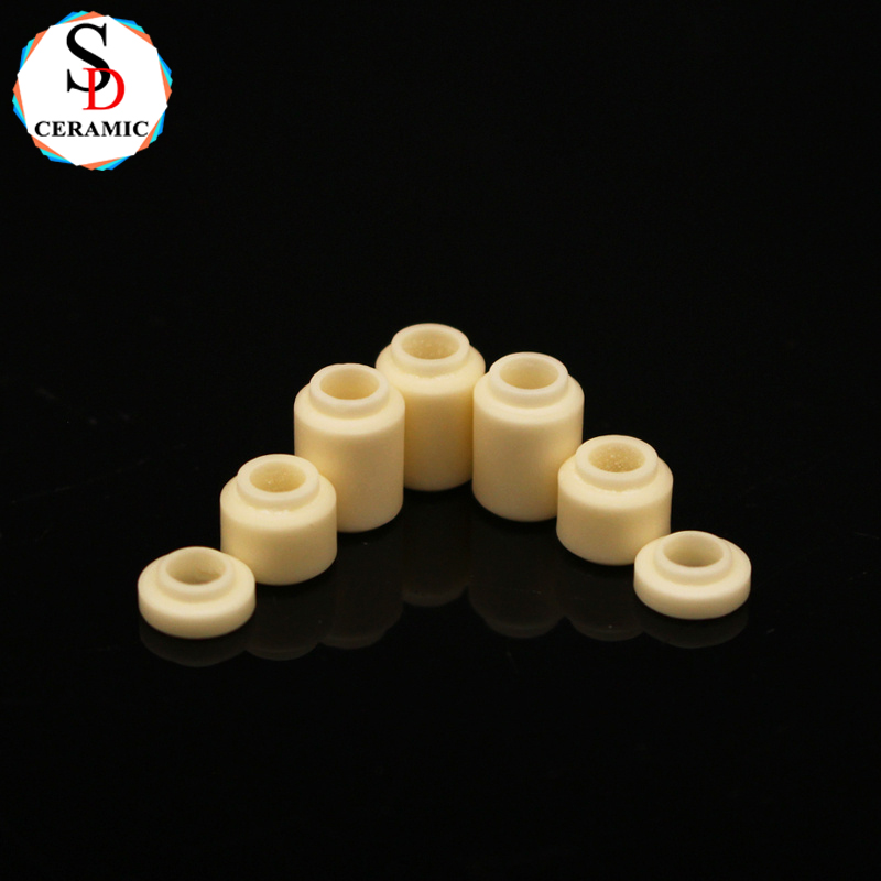 Wear Resistant 99 Alumina Ceramic Head Bead Insulator for Industrial Sensors Electronics