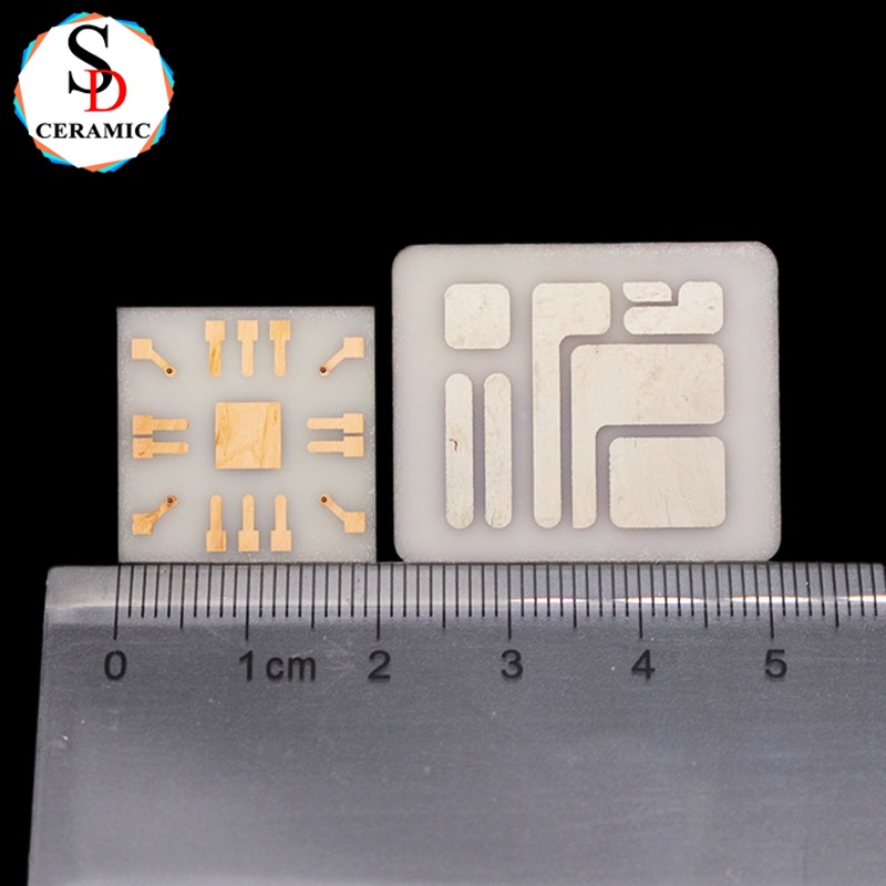 Thickness 1mm Alumina Ceramic Double-Sided Copper Clad Plate Al2O3 Metallized Sheet