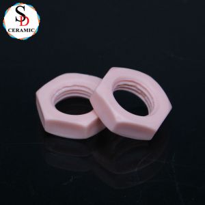 Pink 95 Alumina Ceramic Nut Al2O3 Ceramic Nut