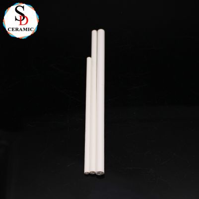 High purity 2/4/6/8 Holes MgO Ceramic Tube Magnesia Insulation Pipe