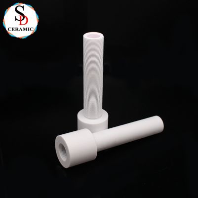 Wear-Resistant 95 Alumina Ceramic Screw Insulator Bolt