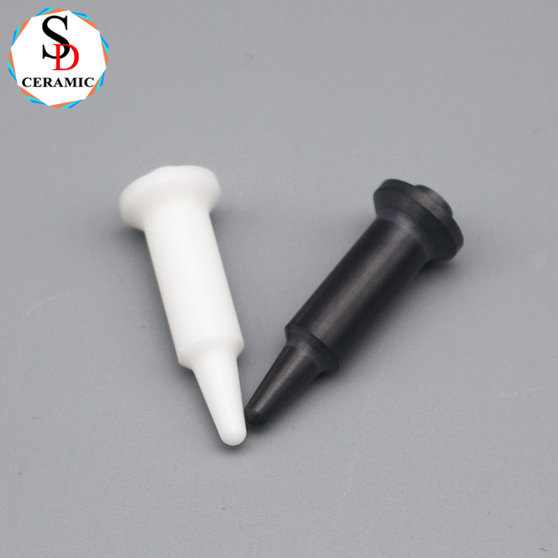 Zirconia Zro2 Mechanical Thread Ceramic Guide Rods / Pin Zircoina Rod