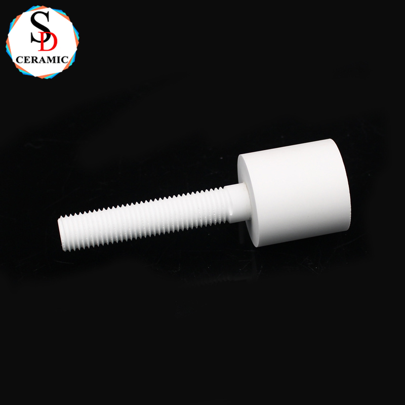 Custom Shaped Precision Alumina Ceramic Screws for Industrial Applications