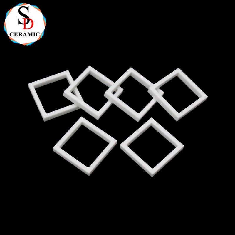 Durable Zirconia Ceramic Ring for High Temperature Insulation Square Ceramic Ring