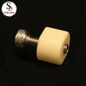 Customized Shape 99 Alumina Ceramic Nut Screw Al2O3 Ceramic Insulator for Industrial Using