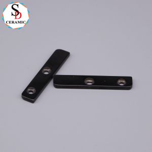 High Abrasion Resistant Silicon Nitride Ceramic Strip Sheet with Double Hole for Precision Applications