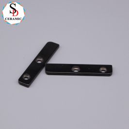 High Abrasion Resistant Silicon Nitride Ceramic Strip Sheet with Double Hole for Precision Applications