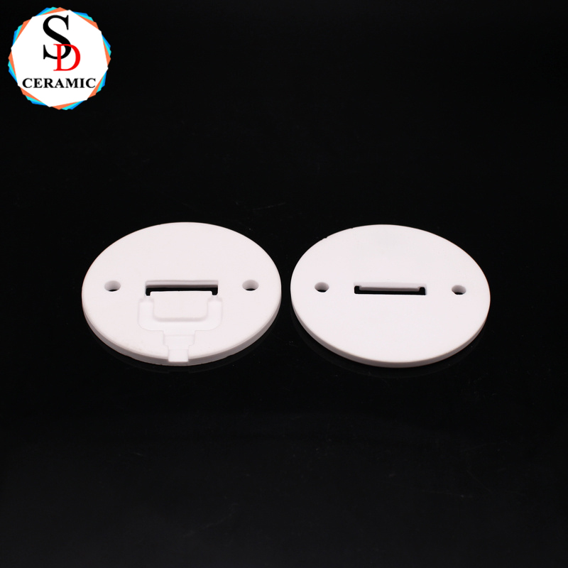 Customized Low Price 95% Alumina Al2o3 Ceramic Spacer Round Plate with Hole