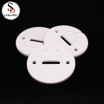 Customized Low Price 95% Alumina Al2o3 Ceramic Spacer Round Plate with Hole