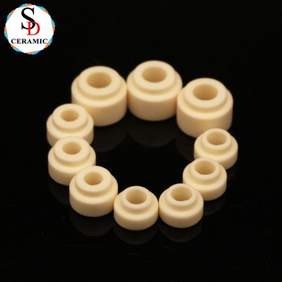 Wear Resistant 99 Alumina Ceramic Head Bead Insulator for Industrial Sensors Electronics