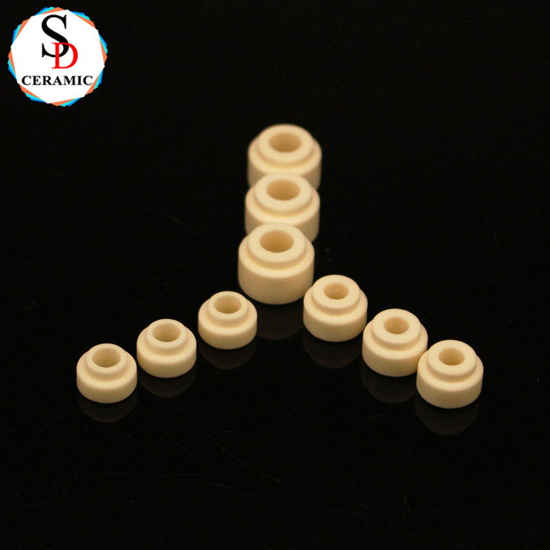 Wear Resistant 99 Alumina Ceramic Head Bead Insulator for Industrial Sensors Electronics