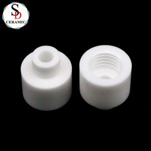 White Zirconium Oxide Ceramic Parts Shining Small Zirconia Cylinder