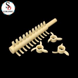 Customize Alumina Ceramic Stirring Shaft Alkali Resistant Ceramic Components for Sale