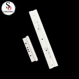 High Precision Zirconia Ceramic Angle Bracket Multi-Hole Ceramic Fixing Rail for Semiconductor Processing