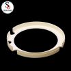 99% Alumina Ceramic Insulating Ring With Locating Slots Circular Component for Electronic Processing Equipment